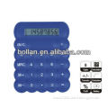 Blue Mini Desk Calculator with White Numbers